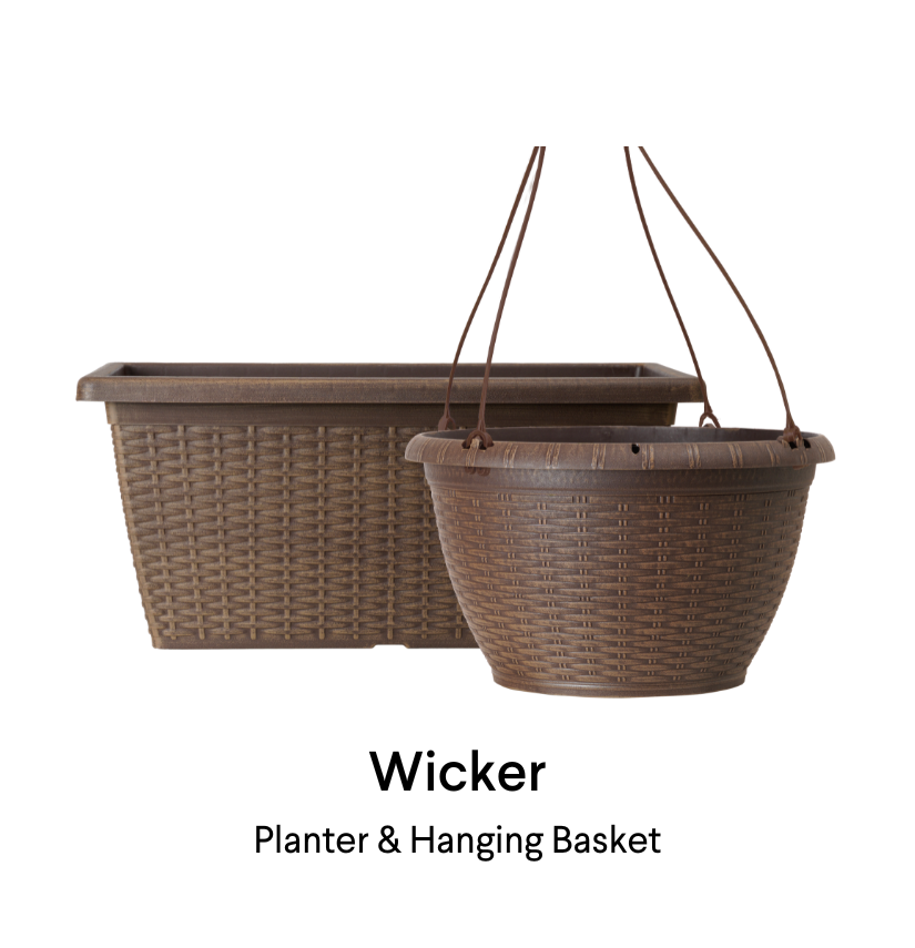image of wicker planter