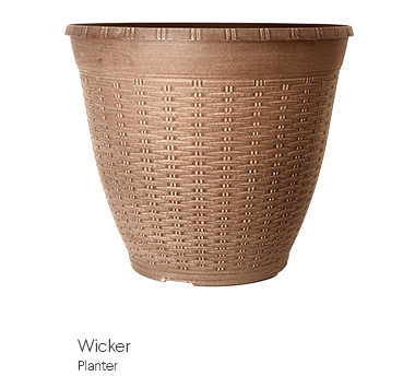 image of wicker planters