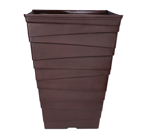 image of miranda tall dark chocolate planter