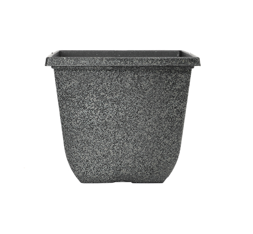 image of gray clay sadie square planter