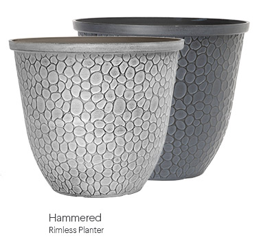 image of hammered planters