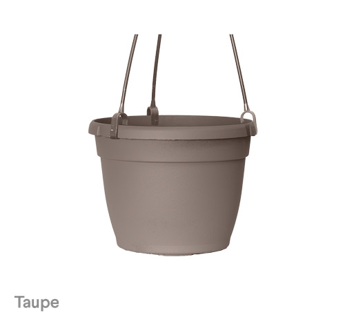 image of taupe bella hanging planter