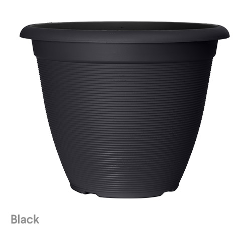 image of black helix planter