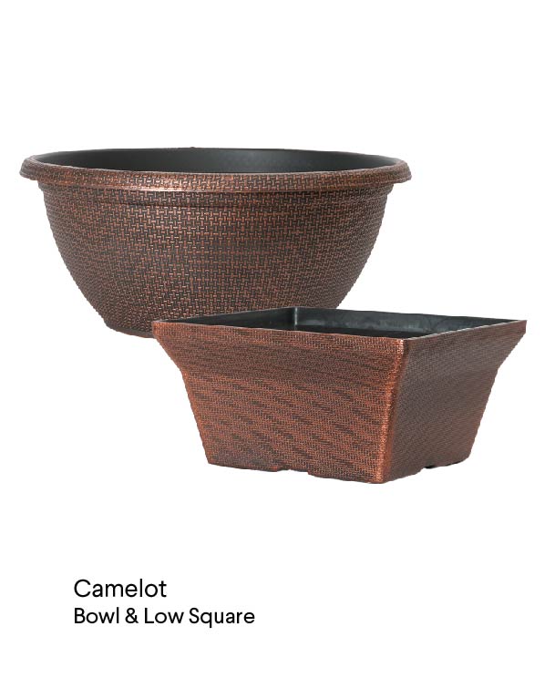 image of camelot low and square planter
