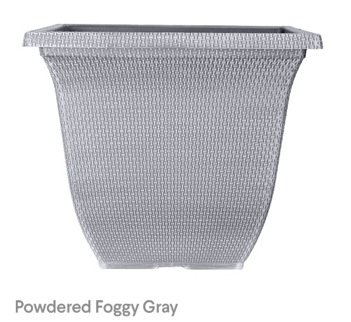 image of powdered foggy grey camelot planter