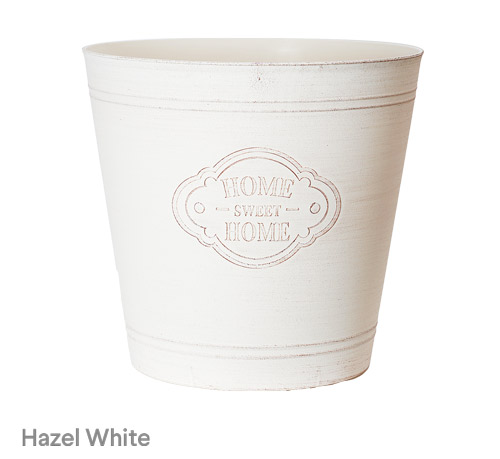 image of hazel white home sweet home planter