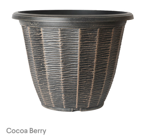 image of cocoa berry riverstone planter