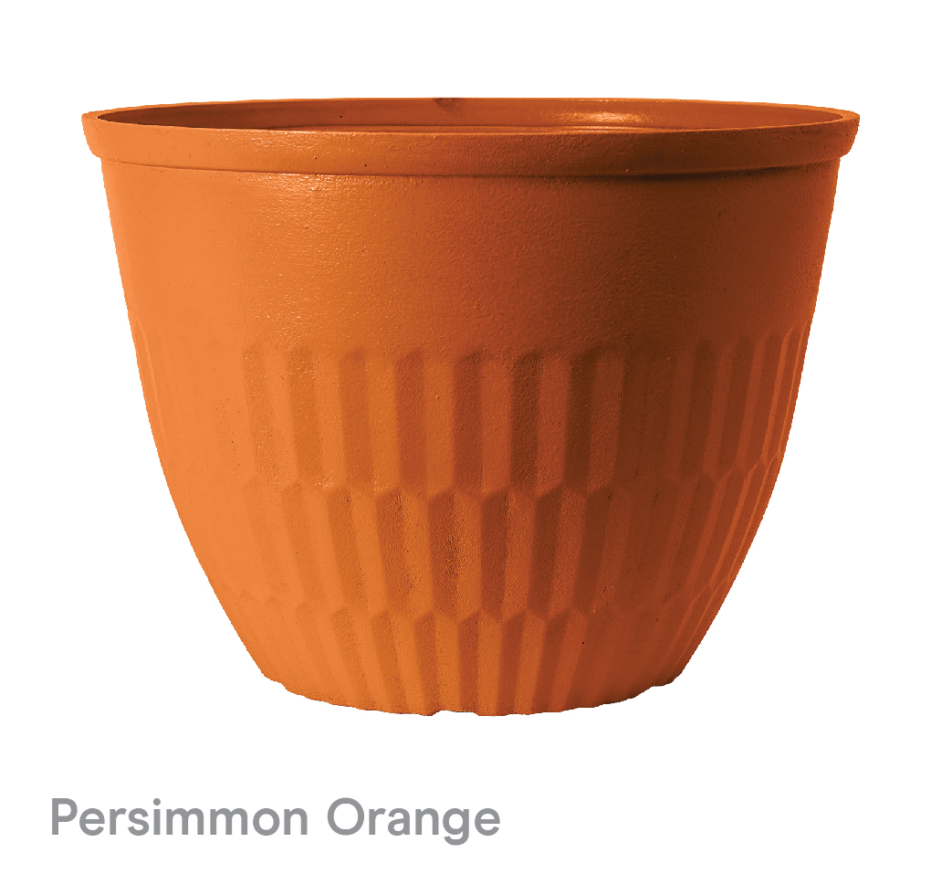 image of persimmon orange fraser planter