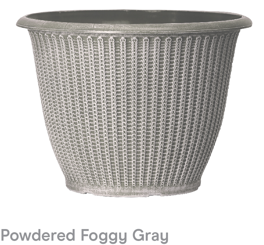 image of Powdered foggy gray Orson Planters