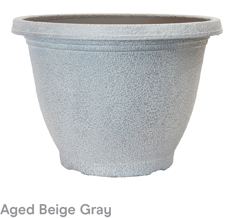 image of Aged beige gray Sugared sand bowl
