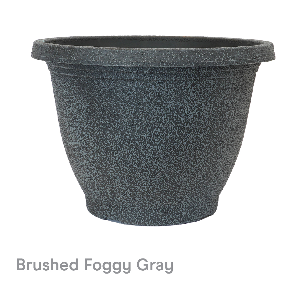 image of Brushed Fogged Gray Sugared sand bowl