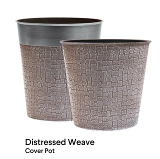 image of Distressed Weave Pot