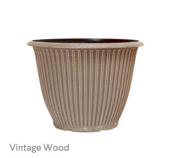 image of Vintage Wood Piper Planters