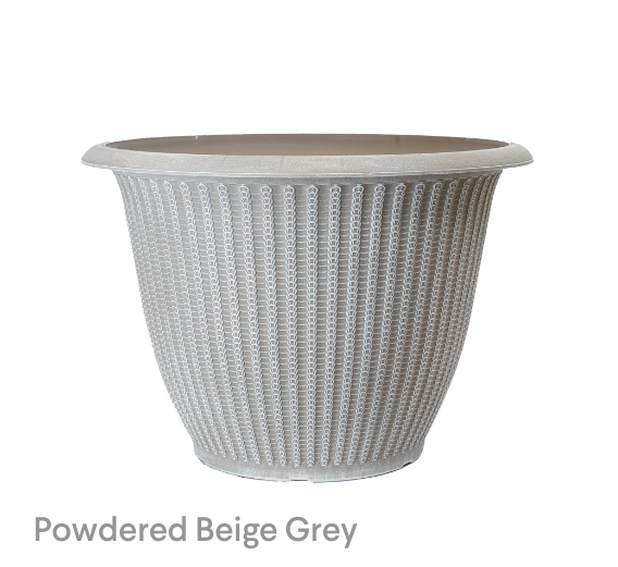 image of Powdered Beige Grey Piper Planters