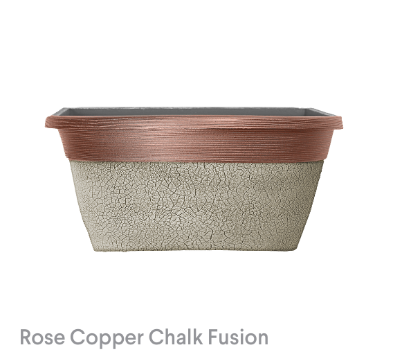 image of Rose Copper Chalk Fusion crackle Bowl