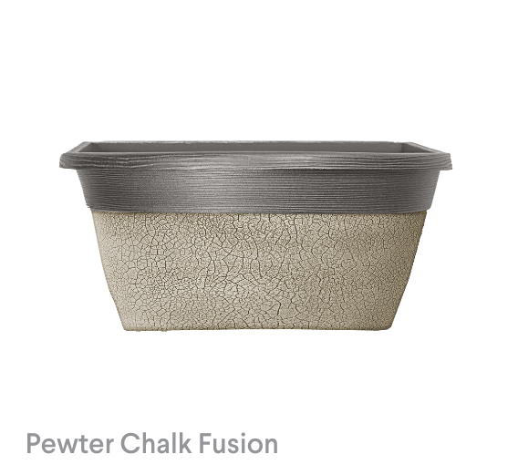 image of Pewter Chalk Fusion crackle Bowl