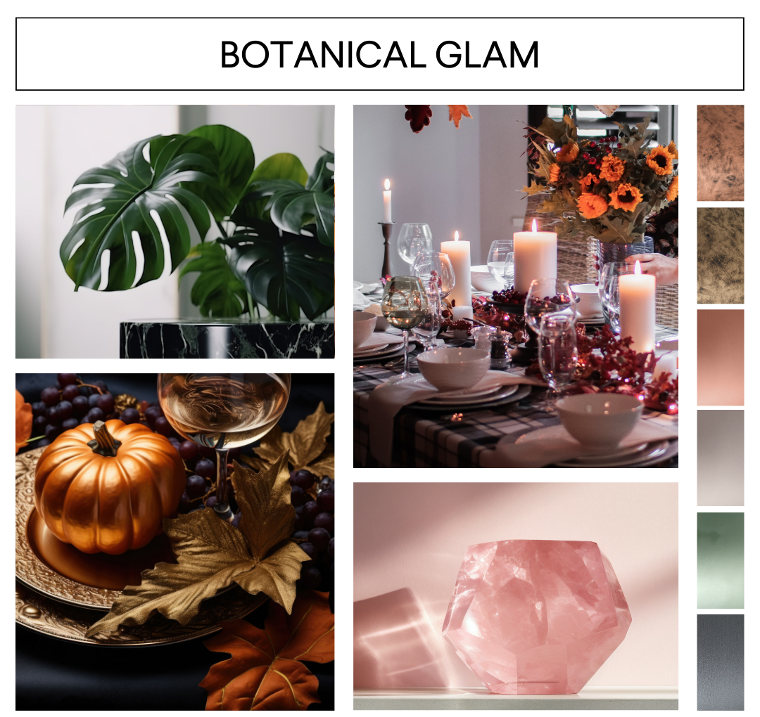 image of colorful pots that links to Botanical Glam page