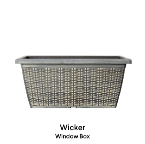 image of wicker window box