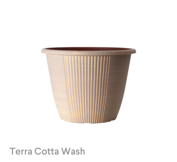 image of Terra Cotta Wash Riverstone Planter