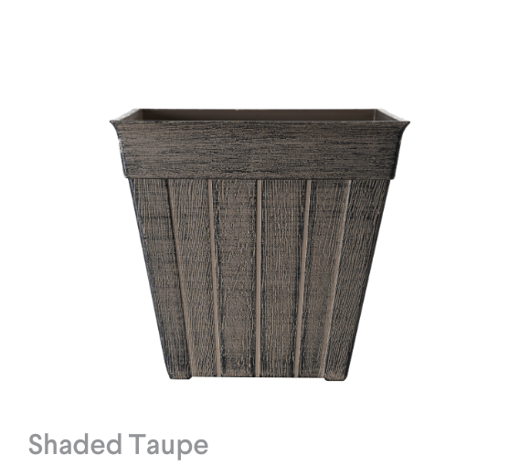 image of Shaded Taupe Riverstone Planter