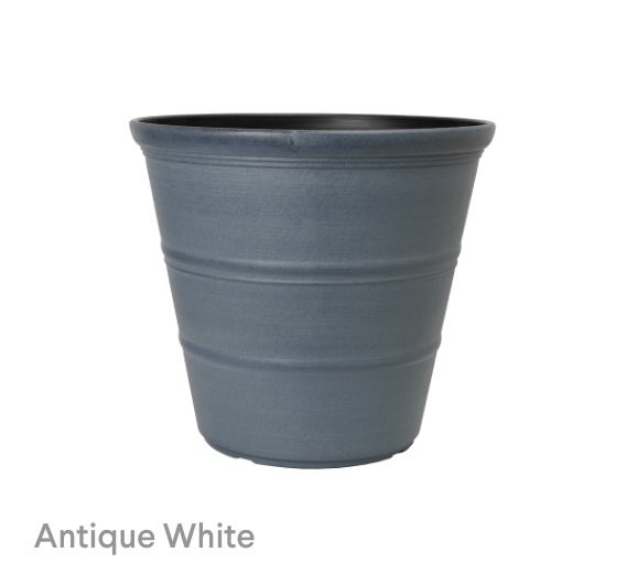 image of Antique White Riverstone Planter